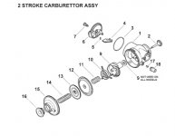 Victa 2 stroke discount lawn mower carburetor