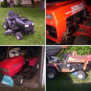 here is a few of my lawn tractors