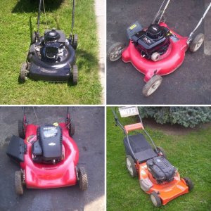 heres a few of my newer lawnmowers