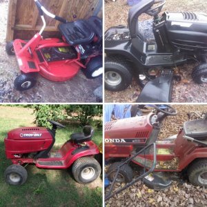 Some of our salvage mowers
