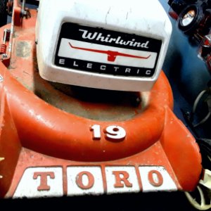 1968 Toro whirlwind electric mower model 18300
