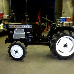 Years ago I took 3 junked tractors and reassembled them into 1 that ran perfect, then I gave it a paint job w/new decals.