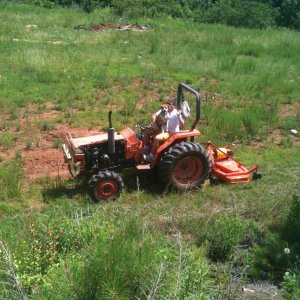 Thats me cutting the grass