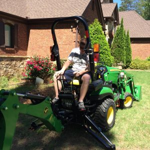 My dads new John Deere Tractor