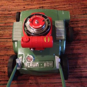Completed Model #8FH12LB Lawn-Boy mower. rear view