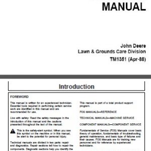 JD TM1351 Technical Manual 130 185 Preview