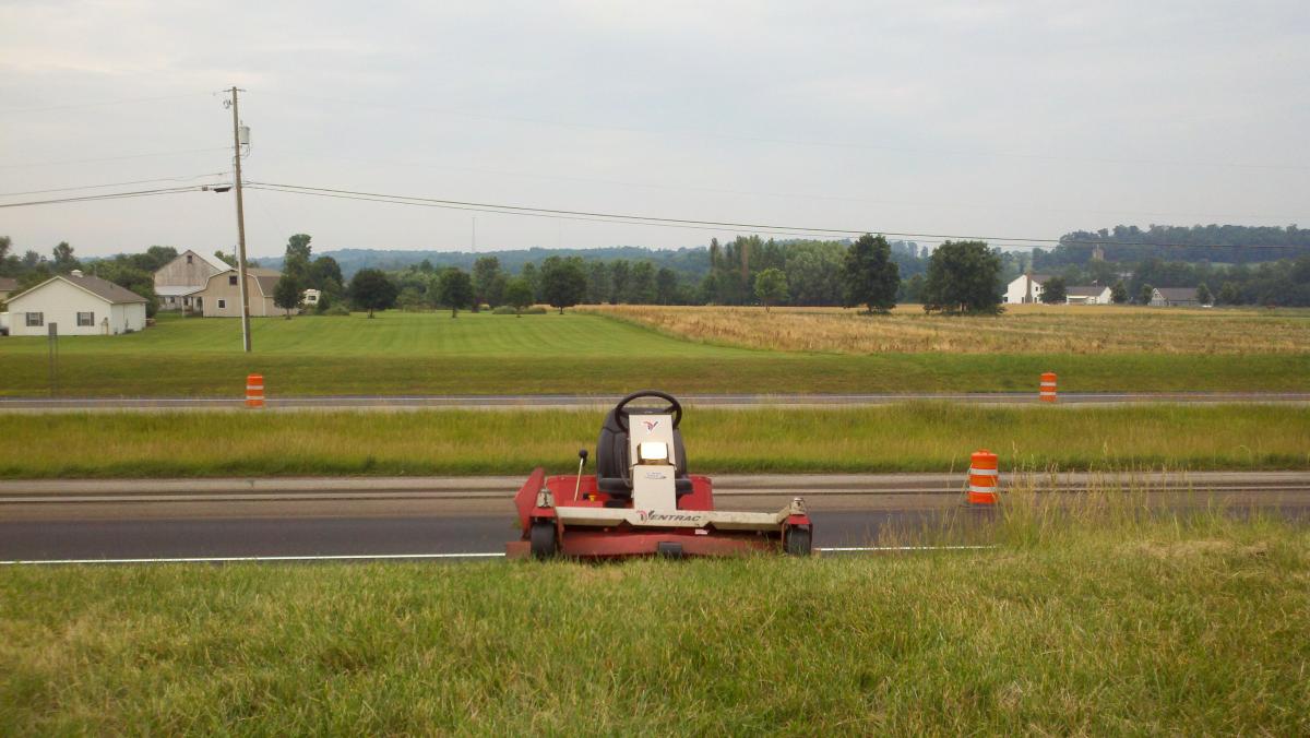 ~20 degree slope by the highway