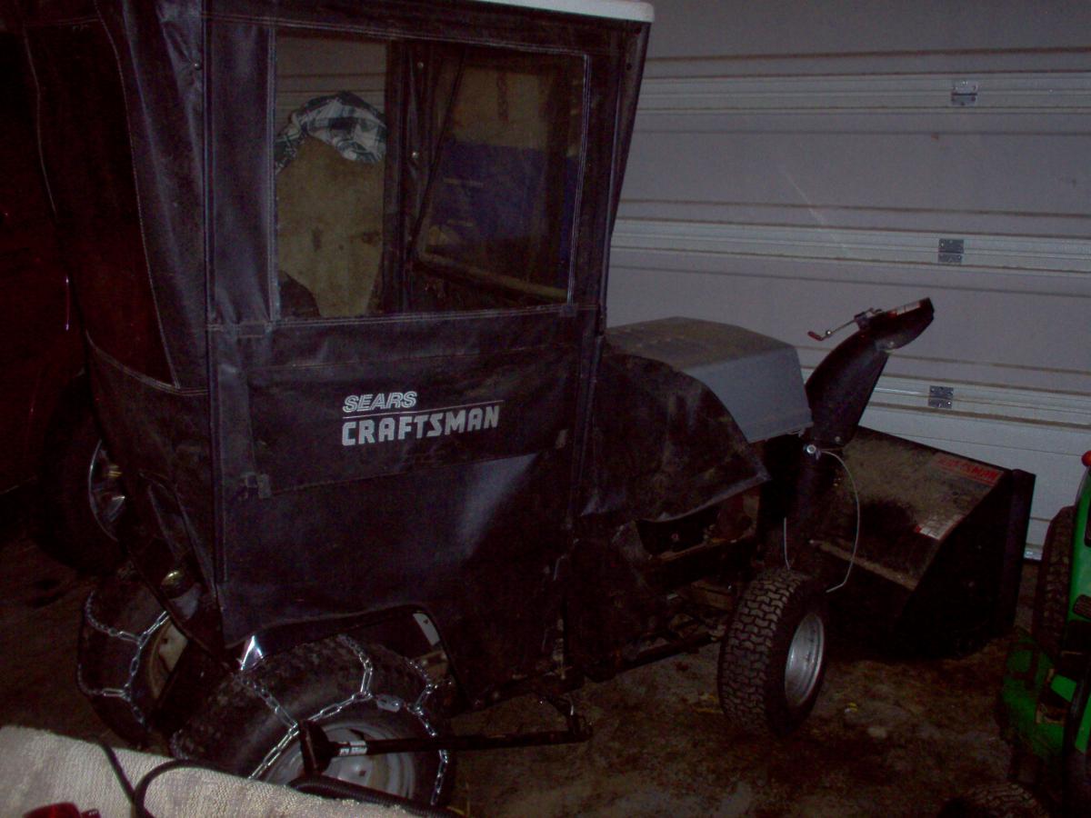 Craftsman 16 HP with cab and 42" blower out ot the 70 or eighties