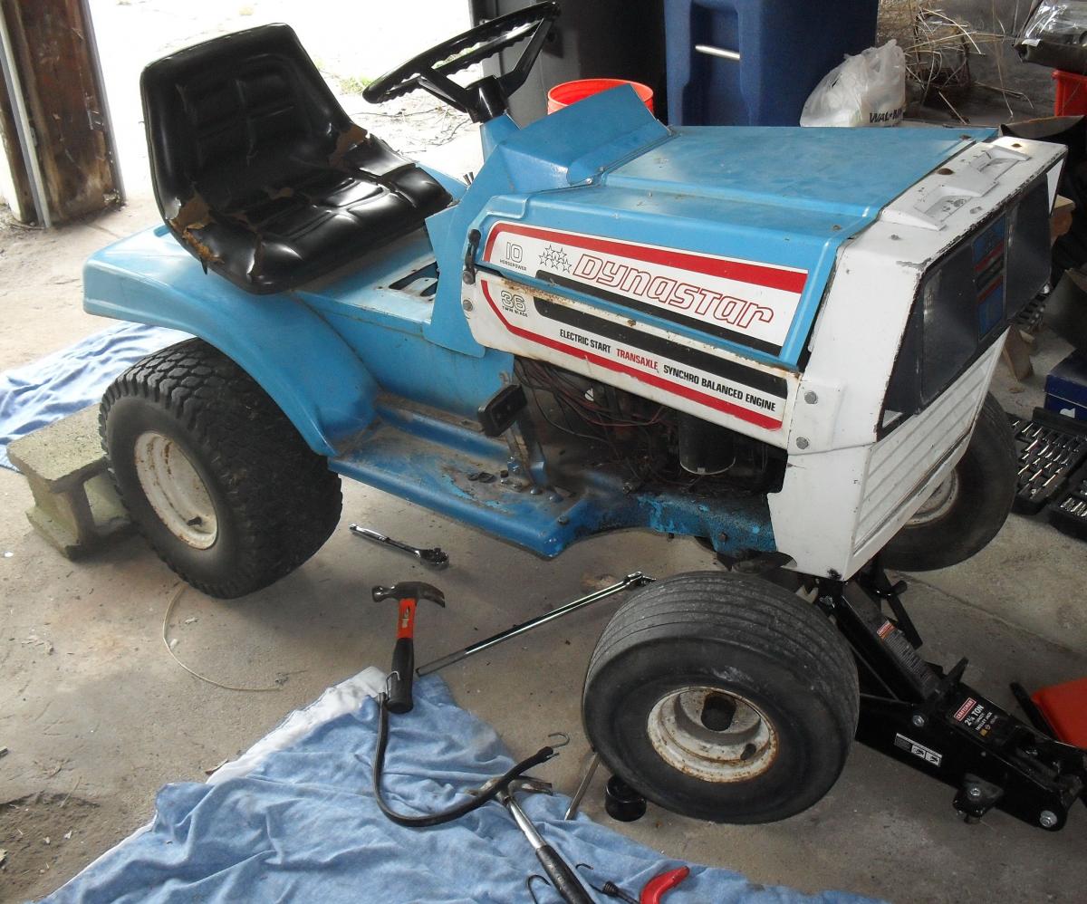 Fixed Lawn mower side