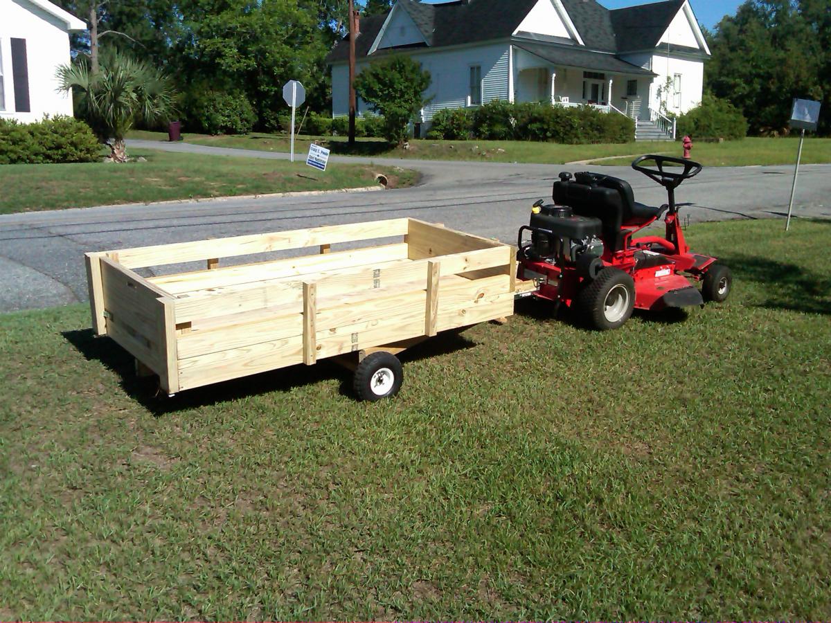 I wanted a utility trailer for rakes, trimmers, chicken manure, pine straw, whatever, and I wanted it heavy enough for a load with a low profile. I bu
