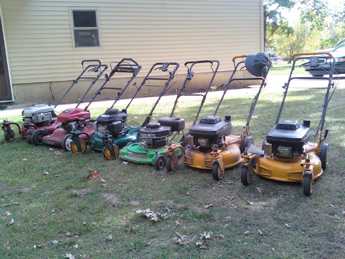 Just to mess with the neighbors. One morning I started up ALL of these and let them idle. Sounded like 4 Harleys. Too funny.