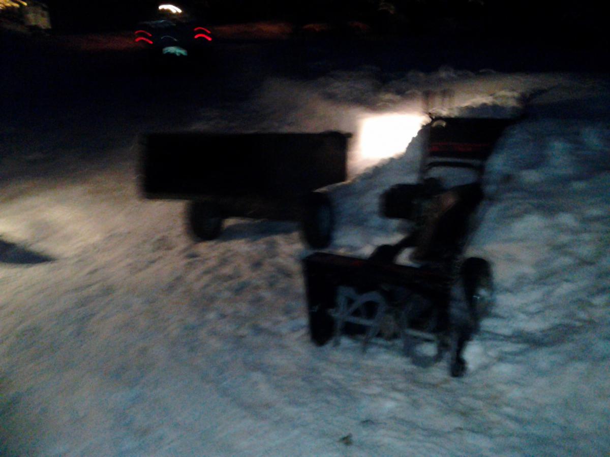 Snow blower/trailer