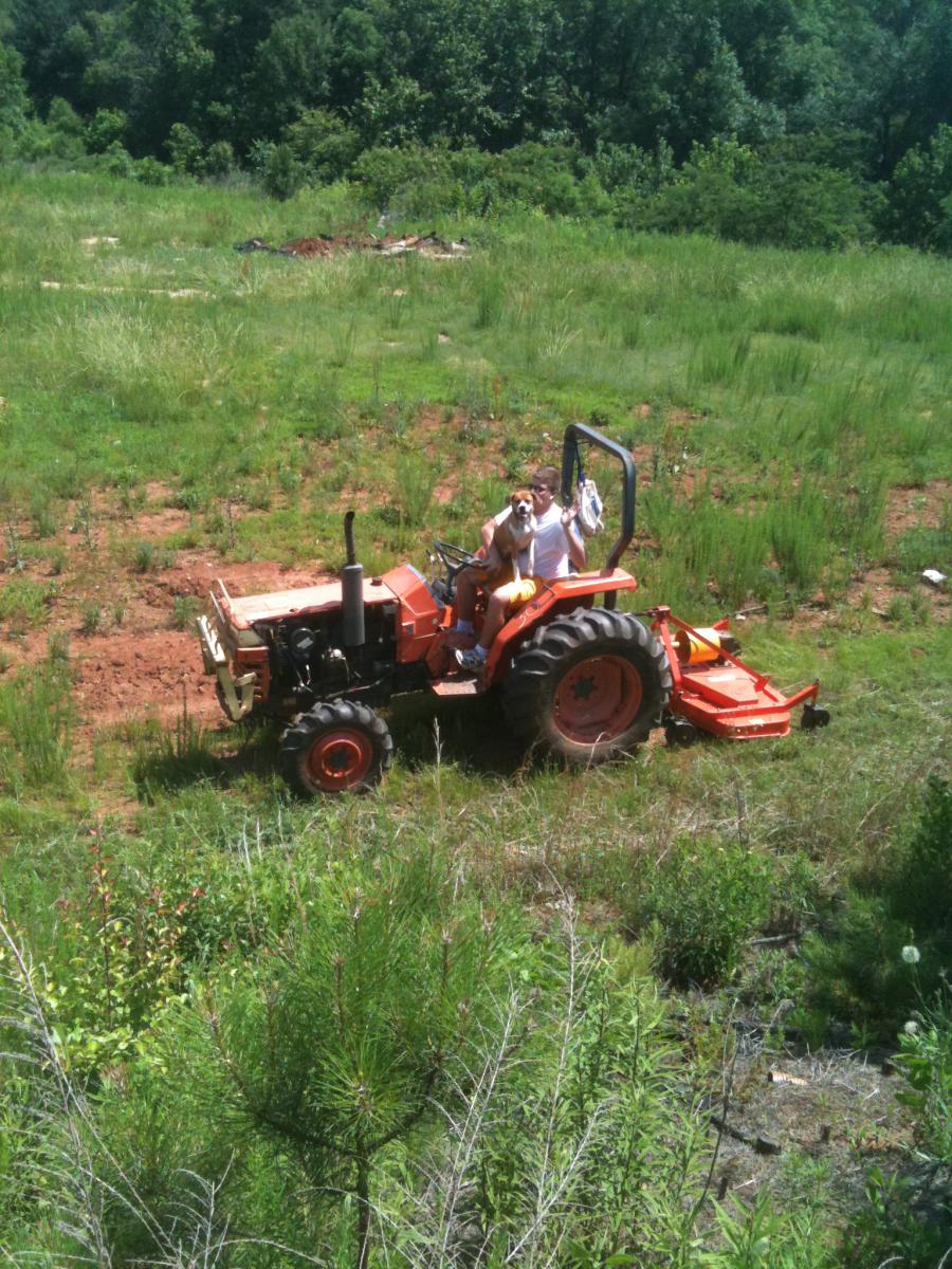 Thats me cutting the grass