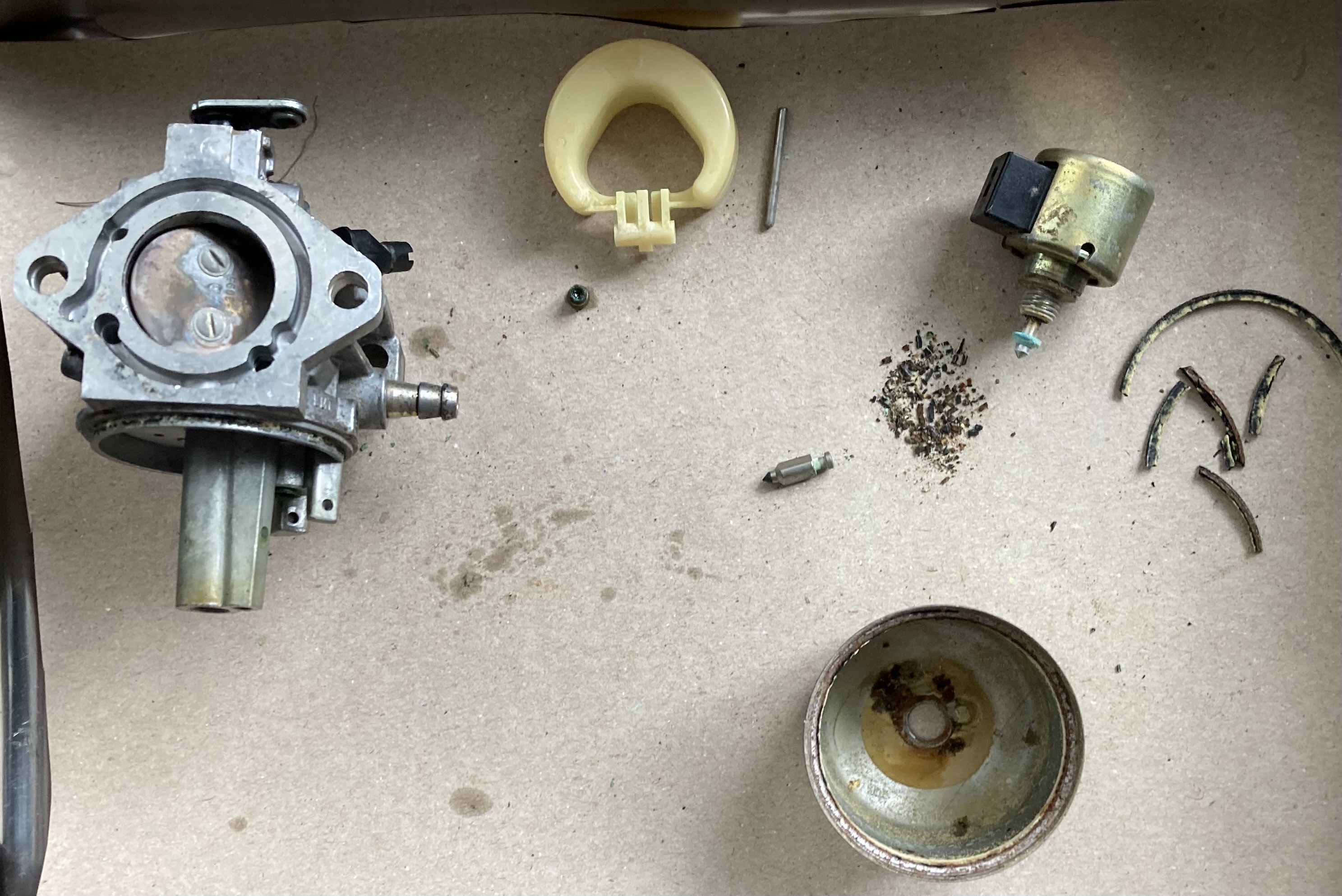 Walbro LMT-4993 carb with rust/dirt in float bowl