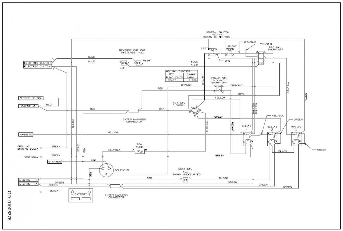 Wire diagram Lawn Mower Forum